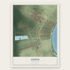 Addis, Louisiana map print, the full design