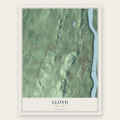 Lloyd, New York map print, the full design