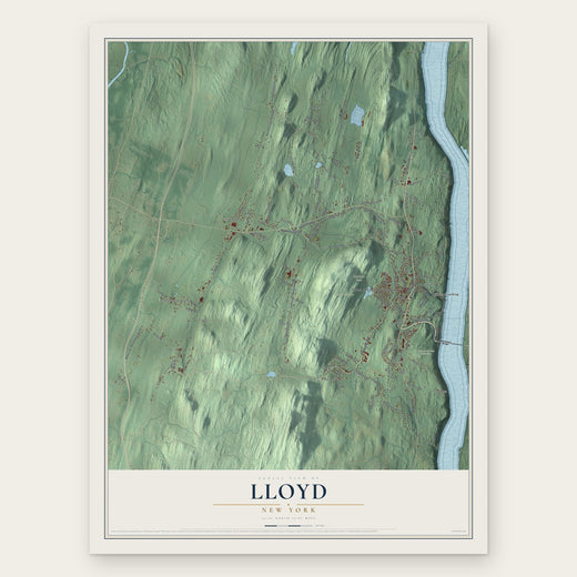 Lloyd, New York map print, the full design