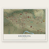 Kremmling, Colorado map print, the full design