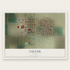 Culver, Oregon map print, the full design
