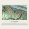 New Eagle, Pennsylvania map print, the full design