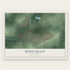Kings Grant, North Carolina map print, the full design
