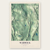 Warwick, Massachusetts map print, the full design