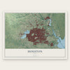 Houston, Texas map print, the full design