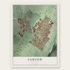 Fairview, New Jersey map print, the full design