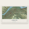 Forsyth, Montana map print, the full design