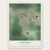 Hayfield, Minnesota map print, the full design