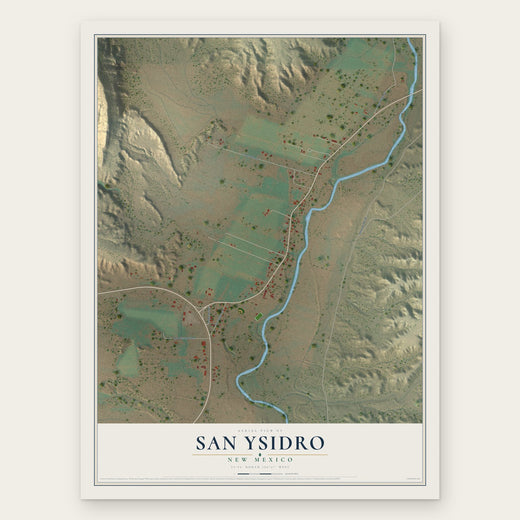 San Ysidro, New Mexico map print, the full design
