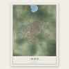 Alice, Texas map print, the full design