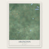 Arlington, Michigan map print, the full design