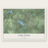 Lake Tansi, Tennessee map print, the full design