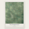 Plantersville, Texas map print, the full design