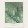 Onondaga, New York map print, the full design