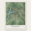 Hutchinson, Minnesota map print, the full design