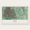 Kent, Washington map print, the full design