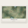 Fruitvale, Texas map print, the full design