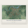 Village of Montgomery, New York map print, the full design