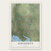 Howardwick, Texas map print, the full design