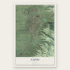 Nephi, Utah map print, the full design
