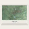 Sulphur, Oklahoma map print, the full design