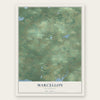 Marcellon, Wisconsin map print, the full design