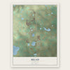 Mead, Colorado map print, the full design