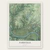 Parkville, Missouri map print, the full design