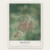Brawley, California map print, the full design