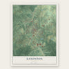 Eatonton, Georgia map print, the full design