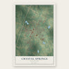 Crystal Springs, Mississippi map print, the full design
