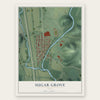 Sugar Grove, Ohio map print, the full design