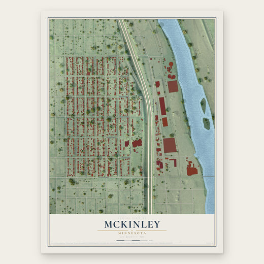 McKinley, Minneapolis, Minnesota map print, the full design