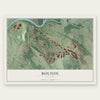 Bolton, Georgia map print, the full design