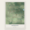 Duquesne, Missouri map print, the full design