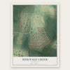 Heritage Creek, Kentucky map print, the full design