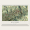 Jonesville, Virginia map print, the full design
