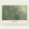 Choteau, Montana map print, the full design