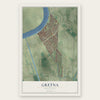 Gretna, Louisiana map print, the full design
