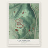 Coldspring, Maryland map print, the full design