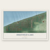 Sheffield Lake, Ohio map print, the full design