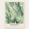 Middlefield, Massachusetts map print, the full design