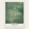 Pembroke, Georgia map print, the full design