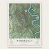 Wethersfield, Connecticut map print, the full design