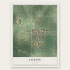 Licking, Missouri map print, the full design