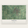 Newton, Kansas map print, the full design