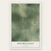 Mitchellville, Tennessee map print, the full design
