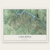 Lake Ridge, Virginia map print, the full design