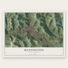 Mannington, West Virginia map print, the full design