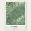 Greenback, Tennessee map print, the full design